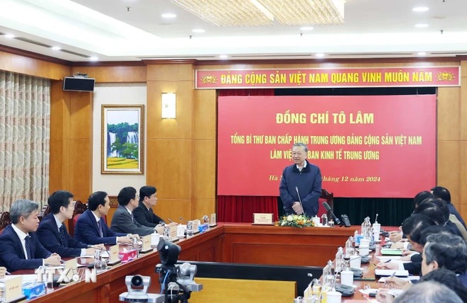 Tổng Bí thư Tô Lâm: Ban Kinh tế Trung ương luôn nhận được sự quan tâm đặc biệt- Ảnh 1.